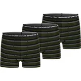 normani Outdoor Sports Retro Boxer grau/grün/schwarz 3XL 3er Pack