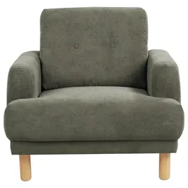 Beliani Sessel TUVE Cord 72 x 71 x 70 cm Dunkelgrün