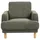 Beliani Sessel TUVE Cord 72 x 71 x 70 cm Dunkelgrün