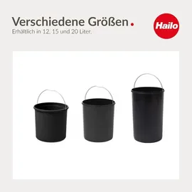 HAILO Inneneimer 15 l Schwarz