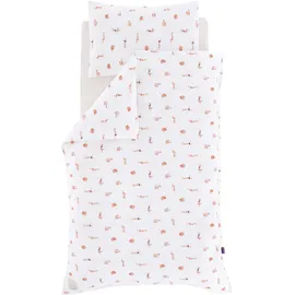 Träumeland Babybettwäsche "Jersey Cats & Dogs", bunt, B/L: 140cm x 200cm, 1 Stk., 1 Stk., Jersey, B/L: 90cm x 70cm, 2 Stk., Jersey, Obermaterial: 100% Baumwolle, Bettwäsche, mit niedlichem Allover-Print