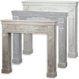 sweeek Kaminmantel Holz 1,00 m Bleigrau