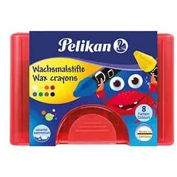 Pelikan 665/8 Wachsmalstifte farbsortiert, 8 St.