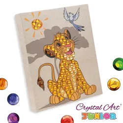 Craft Buddy - Simba Disney Crystal Art Junior Canvas Kit