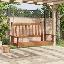 vidaXL Garten-Hängestuhl Schwarz 2-Sitzer