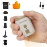 Naturehike Wind-Mini 1600 mAh USB-C wiederaufladbare Luftpumpe Mini-Luftpumpe mit Licht Tragbare elektrische Luftpumpe akku Weiß