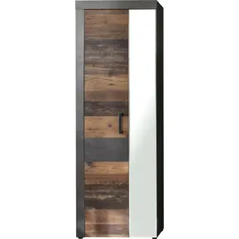 Home Affaire Ilana Garderobenschrank 65 x 34 x 192 cm grau