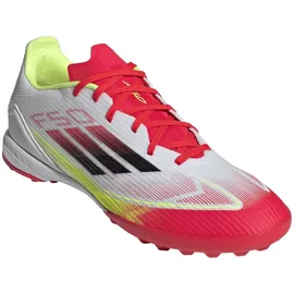 adidas F50 League TF Herren Cloud White/Core Black/Solar Yellow 46