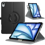 TiMOVO Hülle für iPad Air 11 Zoll M3/M2 (2025/2024), iPad Air 5./4. Generation 2022/2020 10,9 Zoll Schwarz