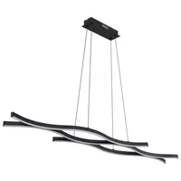 GLOBO Geronimo 1-flg. LED 18 cm rund schwarz