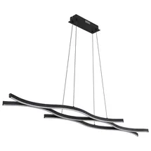 GLOBO Geronimo 1-flg. LED 18 cm rund schwarz