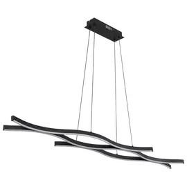 GLOBO Geronimo 1-flg. LED 18 cm rund schwarz