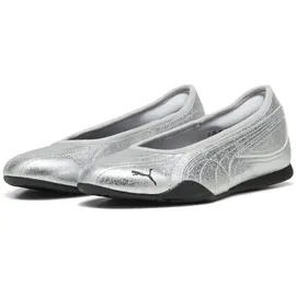 Puma Damen Catch Metallic Whisper Ballerinas 40, Silver Black Metallic - 40 EU