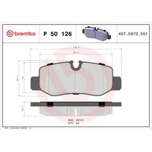 Brembo Bremsbelagsatz, Scheibenbremse