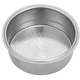 Kaffeefilter aus Edelstahl, 51 mm, doppelschichtiger Siebträgerkorb mit verriegelbarem Netz-Kaffeefilter, bodenloser Siebträger für Kaffeemaschinen, Ersatzzubehör