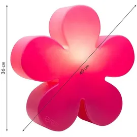 8 seasons design GmbH Solarleuchte Kunststoff Ø 40 cm 1 Stück rosa