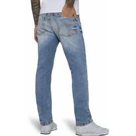 Camp David Straight-Jeans »NI:CO:R611« mit markanten Steppnähten 33, Länge 30, light vintage, , 10663620-33 Länge 30