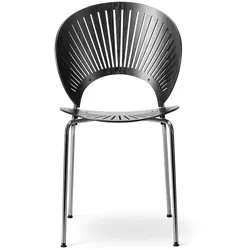 Fredericia Trinidad Stuhl, chrom / esche schwarz
