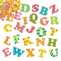 Selbstklebende Buchstaben aus Moosgummi (pro Set 400) Bastelbedarf Verzierung & Dekorationen