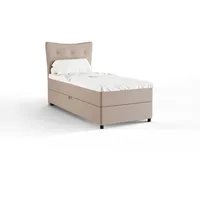 Panda möbel Boxbett, Cappuccino, Holz, Mode, 90x200 cm, Oeko-Tex®