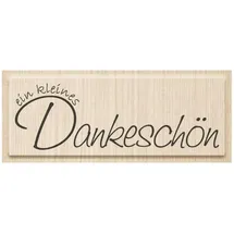 Heyda Stempel Motiv 'Ein kleines Dankeschön' 8,5 x 1,7 cm Holz