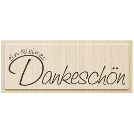 Heyda Stempel Motiv 'Ein kleines Dankeschön' 8,5 x 1,7 cm Holz