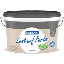 Renovo Wandfarbe Lust auf Farbe Mandelcreme matt 2,5 l