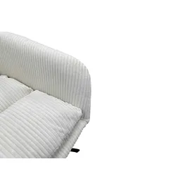 byLIVING Esszimmerstuhl Pura Cordbezug off-white schwarz 2er Set