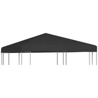 VidaXL Pavillondach 270 g/m2 3x3 m Schwarz
