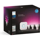 Philips Hue White & Col. Amb. GU10 Dreierpack inkl. Bridge Starter Set 2000 - 6500
