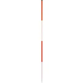 NEDO Baufluchtstab 2m, Stahl, Spitze Rund, Teilung alle 50cm