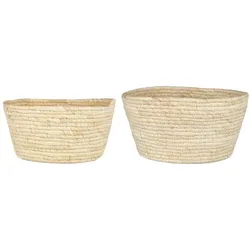 IB Laursen 2er Korbsatz aus Mais, 2er Set