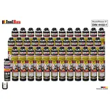 Brandschutzschaum B1 Bauschaum 36x750ml 1x Reiniger Montageschaum Pistolenschaum