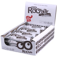 Roobar Protein Schokochip & Haselnuss - 100% Bio, Vegan, Proteinriegel, milchfrei & glutenfrei 16 x 40g Protein-Riegel in einer Box