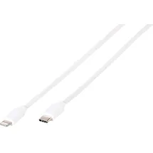 Vivanco USB-C auf Lightning Adapter 1,2 m Weiß