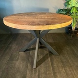 Couchcenter Esstisch Wehl Spider rund Ø 80 cm Massivholz Holztisch Tisch Esszimmertisch Mango Holz