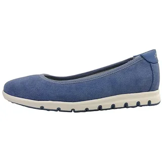 S.Oliver Damen Ballerinas Plateau Bequem, Blau Indigo 38 EU - 860 Indigo