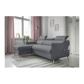 miuform Ecksofa mit Schlaffunktion Sweet Harmony ¦ grau ¦ Maße (cm): B: 228 H: 95