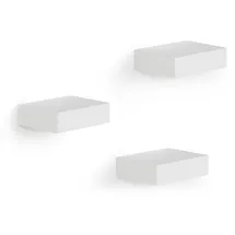 Umbra Vitrinenregale Set 3er Wandregal 3 x 10 x 10 cm Weiß