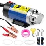 VIVIHEYDAY Ölabsaugpumpe 12v 100W ÖLabsaugpumpe, Elektrische MotoröL-Absaugpumpe, (ÖLföRderung Mit 3 Rohren, für, Autos, Wohnwagen, Boote, Landwirtschaft, Maschinen) blau