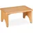Relaxdays Fußbank Bambus 39 x 25 x 17,5 cm Natur