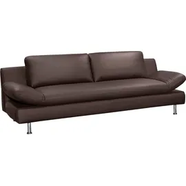 PLACES OF STYLE Couch Mikrofaser 2-Sitzer Braun