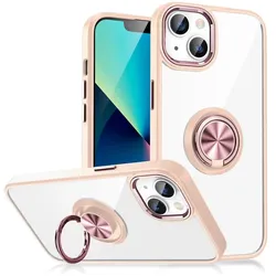 Schutz Handy Hülle für Apple iPhone 15 Case Cover Ring Halter Bumper Etuis Neu