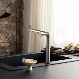 Hansgrohe Aqittura M91 Einhebelmischer Edelstahl