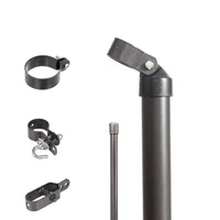 GAH Alberts Alberts Zauneck-Set mit Bodenhülsen, Höhe 0,80 m, Maschendraht