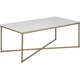 AC Design Furniture AC Design Couchtisch Antje, B: 120 x T:60 x H: 46 cm, Marmor, Weiss