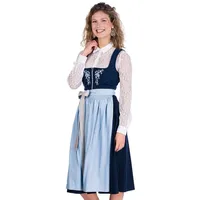 Spieth & Wensky Dirndl Cord Dirndl 2tlg. - DOLLY - dunkelblau/hellblau blau 54