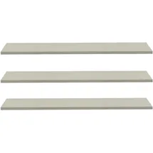 Forte grau, B:86,5cm H:42cm T:1,5cm, Spanplatte, Einlegeböden, 3-er Set, optional bestellbar, Textilstruktur