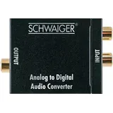 Schwaiger Audio-Adapter Analog zu Digital Audio Konverter - Schwarz