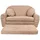 FORTISLINE Kindersofa FORTISLINE 96 x 57 x 48 cm Teddy-Stoff braun